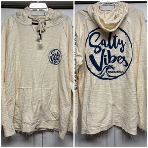 Men's Cream Hooded Sweater